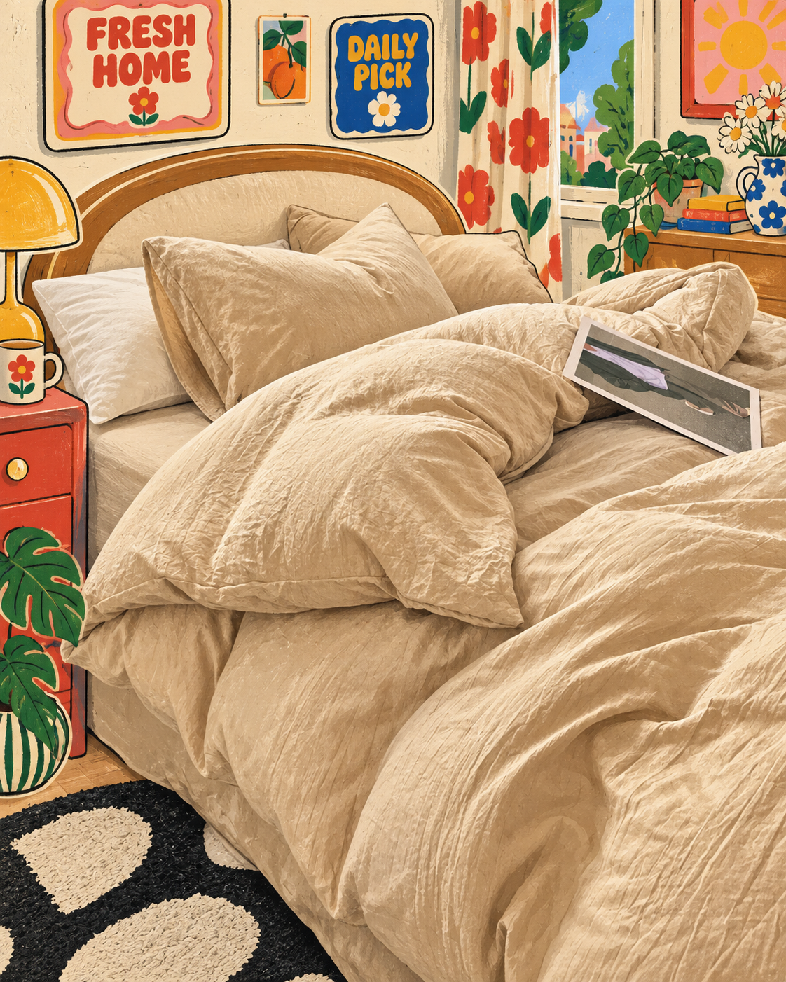 Colourful Cotton Bedding Set