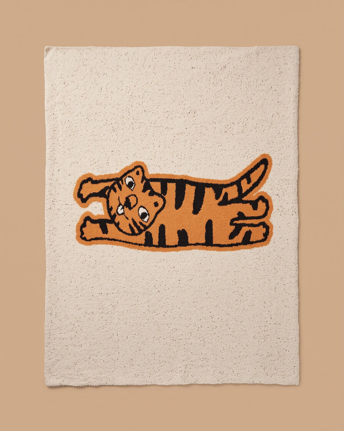 Tiger fleece throw